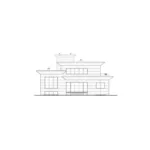 Rear Elevation - Hadley Hill Modern Home 032D-0769 - Search House Plans and More