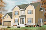 Early American House Plan Front Image - Estes Traditional Home 032D-0772 - Search House Plans and More