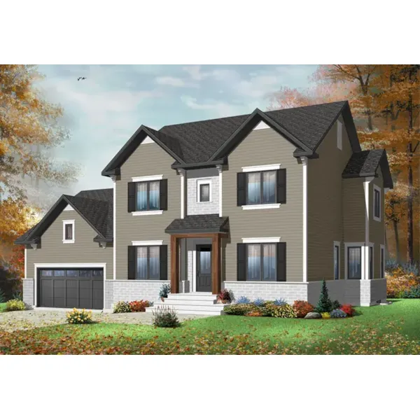 Traditional House Plan Front Photo 04 - Estes Traditional Home 032D-0772 - Search House Plans and More