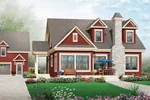 Traditional House Plan Front of Home - Terra Craftsman Home 032D-0774 - Shop House Plans and More