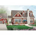 Ranch House Plan Front of Home - Terra Craftsman Home 032D-0774 - Shop House Plans and More