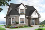 Traditional House Plan Front of Home - Parnell Hill Cottage Home 032D-0775 - Shop House Plans and More