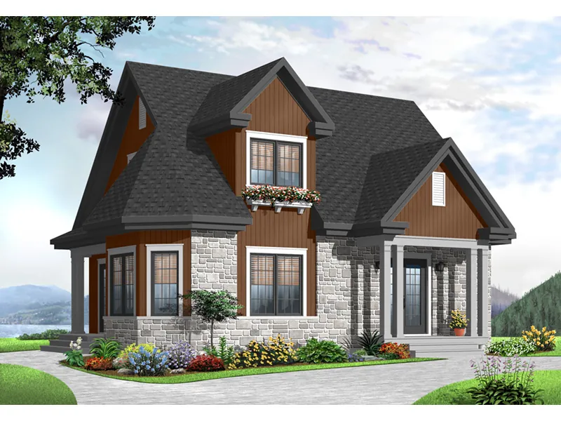 Traditional House Plan Front Photo 02 - Parnell Hill Cottage Home 032D-0775 - Shop House Plans and More