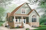 Early American House Plan Front Image - Framlingham Bungalow Home 032D-0776 - Search House Plans and More