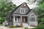 Traditional House Plan Front of Home - Framlingham Bungalow Home 032D-0776 - Search House Plans and More