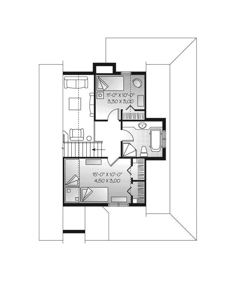 Country House Plan Second Floor - Algernon Country Home 032D-0777 - Search House Plans and More