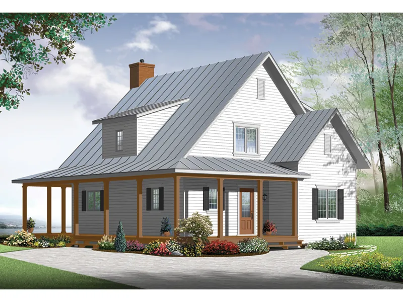 Traditional House Plan Front Photo 02 - Algernon Country Home 032D-0777 - Search House Plans and More