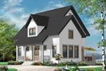 English Cottage House Plan Front of Home - Alicia Place English Home 032D-0778 - Search House Plans and More