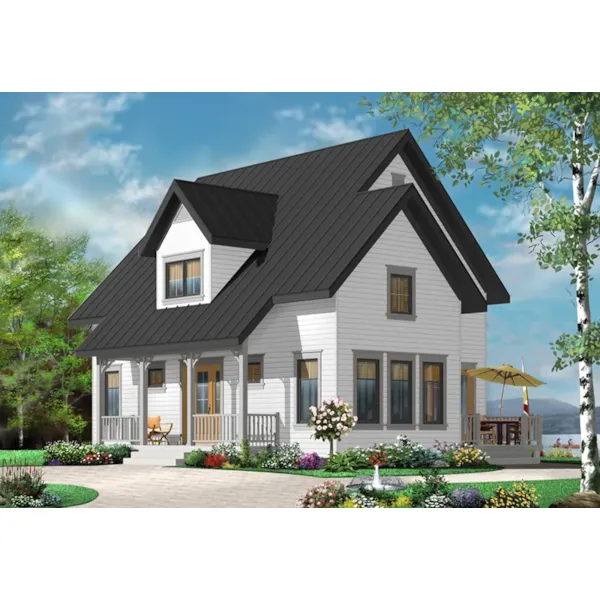 Early American House Plan Front of Home - Alicia Place English Home 032D-0778 - Search House Plans and More