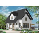 Early American House Plan Front of Home - Alicia Place English Home 032D-0778 - Search House Plans and More