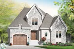 Traditional House Plan Front of Home - Glandore Manor European Home 032D-0781 - Search House Plans and More