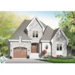 Traditional House Plan Front of Home - Glandore Manor European Home 032D-0781 - Search House Plans and More