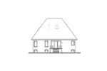Early American House Plan Rear Elevation - Glandore Manor European Home 032D-0781 - Search House Plans and More