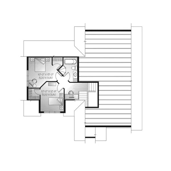 Early American House Plan Second Floor - Bemiston Bluff Craftsman Home 032D-0783 - Search House Plans and More