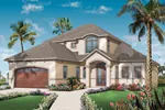 Mediterranean House Plan Front of Home - Pipestone Sunbelt Home 032D-0784 - Shop House Plans and More