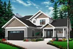 Mediterranean House Plan Front Photo 01 - Pipestone Sunbelt Home 032D-0784 - Shop House Plans and More