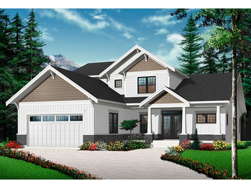 Florida House Plan Front Photo 02 - Pipestone Sunbelt Home 032D-0784 - Shop House Plans and More