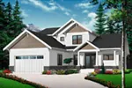 Mediterranean House Plan Front Photo 02 - Pipestone Sunbelt Home 032D-0784 - Shop House Plans and More