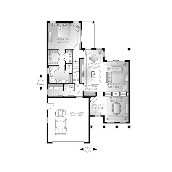 Mediterranean House Plan First Floor - Fern Pointe Florida Style Home 032D-0786 - Search House Plans and More