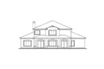 Sunbelt House Plan Rear Elevation - Forest Mill Mediterranean Home 032D-0787 - Search House Plans and More