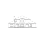 Sunbelt House Plan Rear Elevation - Forest Mill Mediterranean Home 032D-0787 - Search House Plans and More