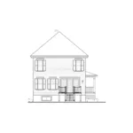 Traditional House Plan Rear Elevation - Bryant Creek Country Home 032D-0789 - Search House Plans and More