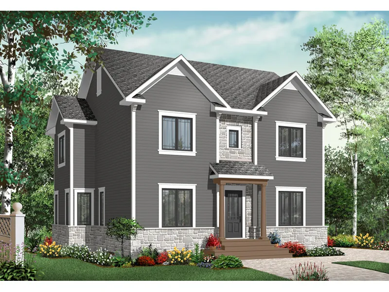 European House Plan Front Photo 03 - Nina Place Country Home 032D-0791 - Shop House Plans and More