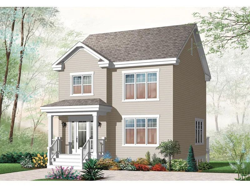 Farmhouse Plan Front of Home - Miralesta Traditional Home 032D-0793 - Shop House Plans and More