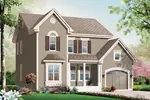 Traditional House Plan Front Image - Deauville Ridge Two-Story Home 032D-0794 - Search House Plans and More