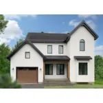 Traditional House Plan Front of Home - Deauville Ridge Two-Story Home 032D-0794 - Search House Plans and More