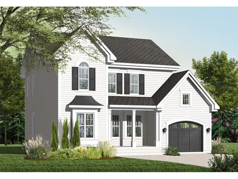 Traditional House Plan Front Photo 05 - Deauville Ridge Two-Story Home 032D-0794 - Search House Plans and More