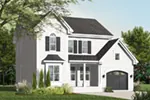 Traditional House Plan Front Photo 05 - Deauville Ridge Two-Story Home 032D-0794 - Search House Plans and More