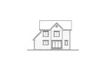 Traditional House Plan Rear Elevation - Deauville Ridge Two-Story Home 032D-0794 - Search House Plans and More