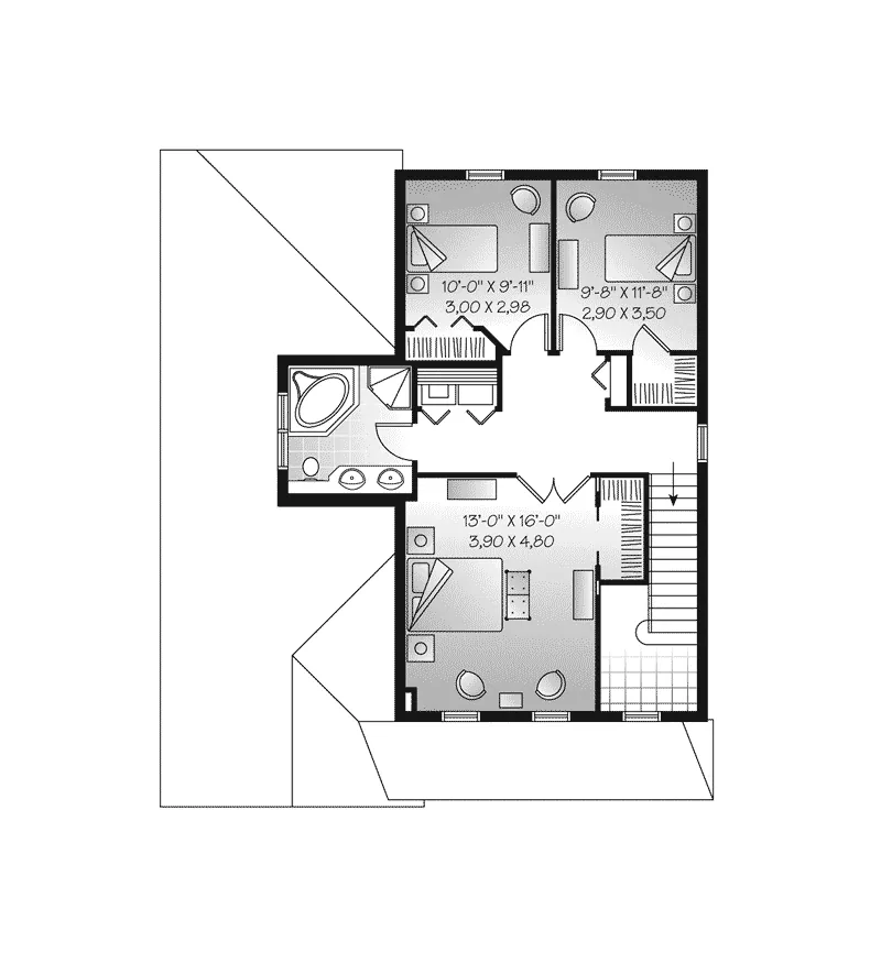 Country House Plan Second Floor - Hylton Country Home 032D-0795 - Search House Plans and More