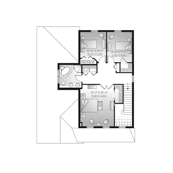 Traditional House Plan Second Floor - Hylton Country Home 032D-0795 - Search House Plans and More