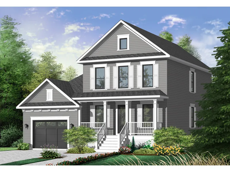 Farmhouse Plan Front Photo 01 - Hylton Country Home 032D-0795 - Search House Plans and More