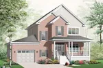 Country House Plan Front of Home - Empress Family Farmhouse 032D-0798 - Search House Plans and More