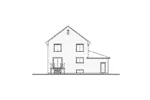 European House Plan Rear Elevation - Empress Family Farmhouse 032D-0798 - Search House Plans and More