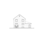 Farmhouse Plan Rear Elevation - Empress Family Farmhouse 032D-0798 - Search House Plans and More