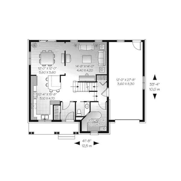 European House Plan First Floor - Carey Hill Traditional Home 032D-0799 - Search House Plans and More