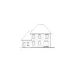 European House Plan Rear Elevation - Carey Hill Traditional Home 032D-0799 - Search House Plans and More