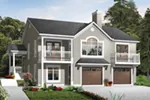 Waterfront House Plan Front of Home - Lynstone Traditional Home 032D-0800 - Shop House Plans and More