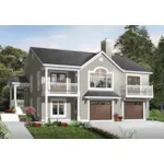 Vacation House Plan Front of Home - Lynstone Traditional Home 032D-0800 - Shop House Plans and More