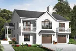Vacation House Plan Front Photo 01 - Lynstone Traditional Home 032D-0800 - Shop House Plans and More