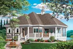 Vacation House Plan Front Photo 01 - Gissler Gorgeous Country Home 032D-0801 - Search House Plans and More