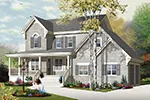 European House Plan Front Image - Brandune Country Farmhouse 032D-0805 - Search House Plans and More