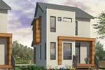 Contemporary House Plan Front of Home - Kaspar Modern Home 032D-0806 - Search House Plans and More