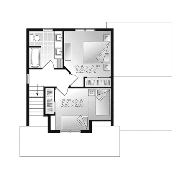 Farmhouse Plan Second Floor - Rusty Ridge Craftsman Home 032D-0808 - Shop House Plans and More