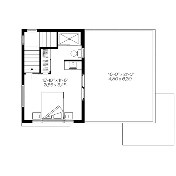 Waterfront House Plan Second Floor - Sundari Contemporary Home 032D-0809 - Shop House Plans and More