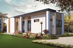 Modern House Plan Front of House 032D-0810